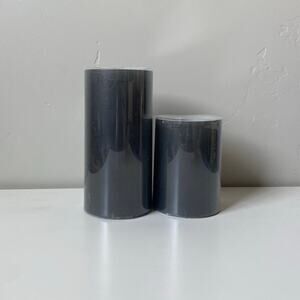 Time & Place Black Halloween LED Pillar Candles- New